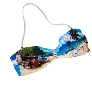 Hobie Bandeau Bikini Top EUC SZ L